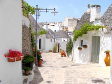 Alberobello - Stadt der berühmten Trulli - Häuser
