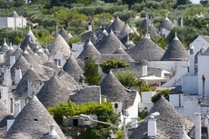 Die typischen Trulli-Häuser in Alberobello