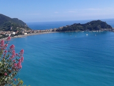 Blick auf die Halbinsel von Sestri Levante