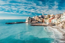 Bogliasco  Strand in Genua