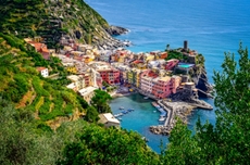 Blick auf Vernazza in den Cinque Terre