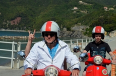 Bereit für die nächste Etappe der Vespa-Tour!