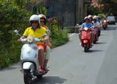 Vespa-Tour durch Ligurien