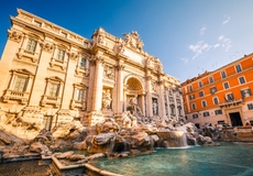 Der beeindruckende Trevi Brunnen