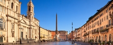 Blick auf den Piazza Navona in Rom