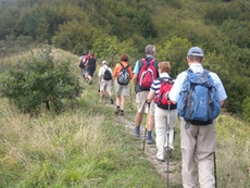 Wanderung oberhalb Genuas inmitten der Natur
